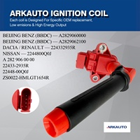 Bobine d'allumage haute performance ARKAUTO A2829060000 pour Benz A B GLA GLB T180 NISSAN X-Trail DACIA RENAULT Clio 1.3T M282