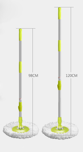 Spin <strong>Mop</strong> <strong>Bucket</strong>, Stainless Steel Deluxe 360 <strong>Spinning</strong> <strong>Mop</strong> <strong>Bucket</strong> Floor Cleaning System with Wheels and <strong>Mop</strong> - Product Image 3