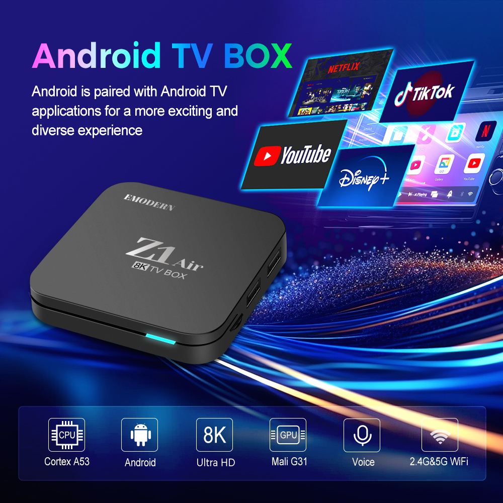 Factory Ready to Ship TV Box - Android 10, 4K HD, 8+128GB, Voice