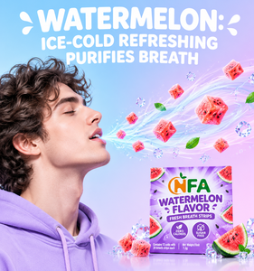 Bandes buccales fraîches à la pastèque les plus vendues, sans sucre, zéro calorie, dissolution instantanée, saveur fraîche pastèque menthe pour - Product Image 2