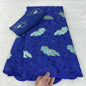 <span class=keywords><strong>Tissu</strong></span> en dentelle <span class=keywords><strong>suisse</strong></span> brodé voile Sénégal 2024, 5 yards, motifs assortis pour robes féminines - Product Image 6