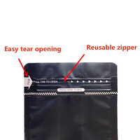 Sac à café en papier d'aluminium de qualité alimentaire, impression personnalisée, fond plat, debout, réutilisable, fermeture éclair, emballage de pochette à café
