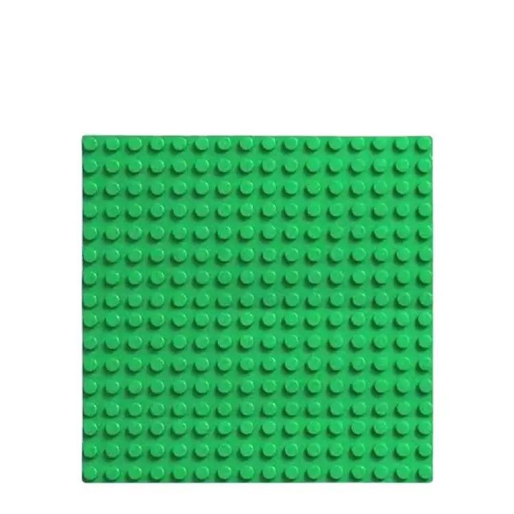 Placa base de bloques de construcción de partículas pequeñas de un solo lado 16*16 compatible con accesorios de pared de bloques de construcción legos