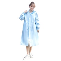 Veste imperméable de style jupe pour femme avec chapeau veste de cyclisme en plein air imperméable