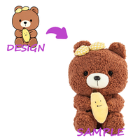 Peluche personnalisée super douce en polyester et rembourrage en coton PP