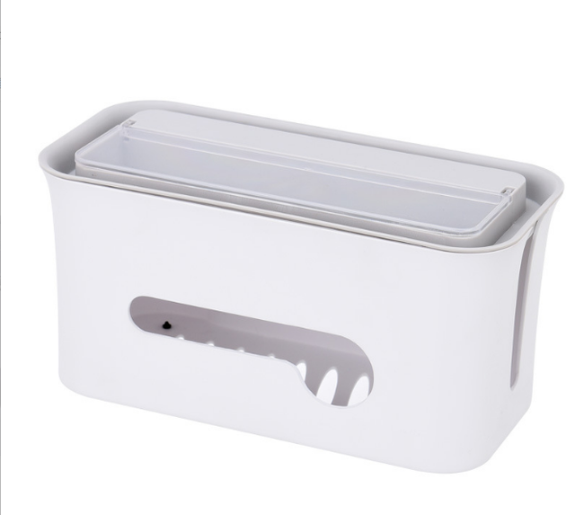 OEM Customized Desktop Power Strip Management Extension Cord Connection Data Cable Organizer Storage Box