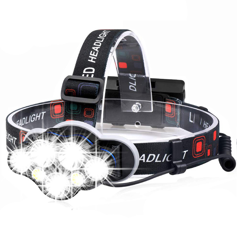Заводской водонепроницаемый налобный фонарь Recharg T6 COB с зарядкой от Usb, 8 светодиодов, 8 режимов, светодиодный налобный фонарь для активного отдыха, кемпинга, рыбалки