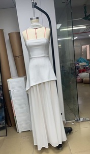Strapless Slit Long <strong>Dress</strong> With Ribbon Female Sleeveless <strong>Mesh</strong> Elegant <strong>Beach</strong> Vacation <strong>Dress</strong> 2025 Spring New Women <strong>Dress</strong> 3175 - Product Image 6