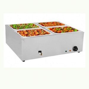 Baño María Eléctrico de Acero Inoxidable con Tres Recipientes para Sopa, Calentador de Alimentos con Control de Temperatura - Product Image 2