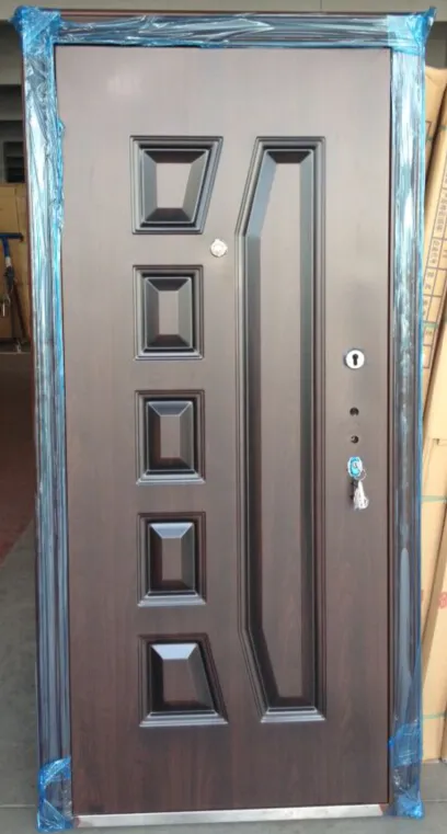 Puerta antirrobo de seguridad, puertas de entrada de metal para casas, venta a granel