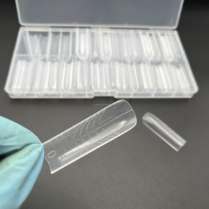 Nouvelles formes doubles réutilisables N13627 pour extensions d'ongles carrées, 14 tailles, capsules transparentes, capsules à ongles, pointes d'ongles - Product Image 2