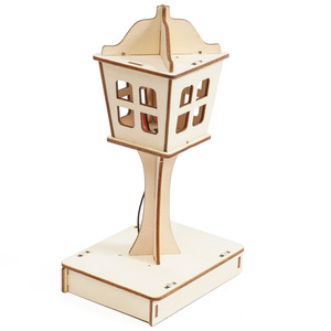 Kit de bricolage DIY : Plateau tournant porte-bonheur pour enfants – Expérience <span class=keywords><strong>scientifique</strong></span> et technologique STEM en métal, plastique et bois - Product Image 3