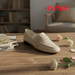 LXG, la mejor fábrica de China, artesanía excepcional, zapatos náuticos de cuero genuino para mujer, suela de goma antideslizante, zapatos casuales tipo mocasín HSW061 - Product Image 1