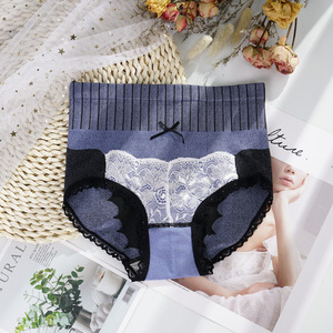 Dàn Ren Ấm Tùy Chỉnh Cao Eo Thiết Kế Mềm Mại Của Phụ Nữ Sexy Stretch Vỏ Sò Nơi Slimming Lingerie Quần Lót - Product Image 4