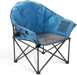 Custom Adjustable Padded Camping Chair Pool Lounger Outdoor Furniture Over Size Comfortable Patio Chair