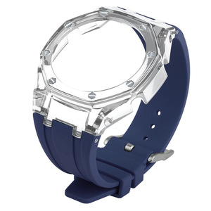 Kit de Modificación Compatible con <span class=keywords><strong>Casio</strong></span> GM-2100 / GA-2100 / GMA-S2100, Estilo AP, Carcasa Transparente Glaciar con Correa de Silicona - Product Image 4