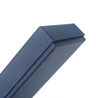 Impression de boîte personnalisée sublimée noir bleu longue boîte d'emballage en papier cadeau pour cravate pour hommes