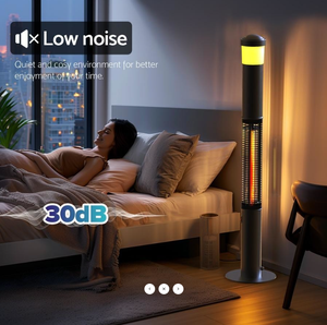 Chauffe-terrasse infrarouge halogène commercial Henruite de style moderne 1500 W pour jardin, café et restaurant - Product Image 3