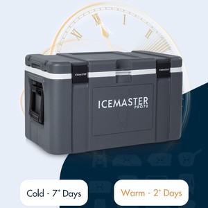 صندوق تبريد للأسماك بسعة كبيرة 70 لتر من Icemaster تصميم المصنع الأصلي صندوق تبريد معزول من ورق مقوى للآيس فاد وصندوق يحتوي على أكياس من الألياف الثخينة - Product Image 4