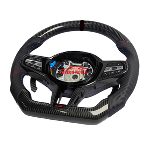 Volante de carbono para <span class=keywords><strong>BMW</strong></span> <span class=keywords><strong>CS</strong></span> F10 F20 F30 F36 X3 F25 X4 F26 G20 G30 G38 G80 G82 <span class=keywords><strong>M3</strong></span> F80 M4 F82 E82 E89 Volante deportivo - Product Image 3