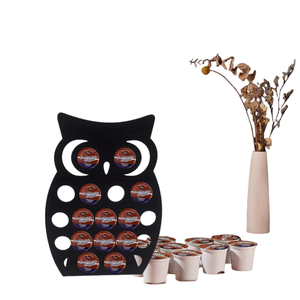Organizador de Cápsulas de Café de Madera Reutilizable con Forma de Búho, 18 Piezas, para Almacenar Cápsulas de Café - Product Image 1