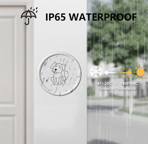 مقاوم للماء IP65 جرس كهربائي ذاتي للقطط والحيوانات الأليفة لوازم تدريب جرس الباب التواصل للكلاب - Product Image 4