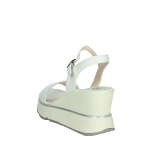 K-9653 sandali con tacco nero aperto punta altezza crescente plateau zeppe per la primavera estate attività all'aperto in gomma PU PVC soletta - Product Image 2