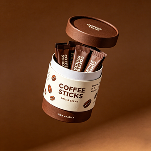 Tubo de Papel Ecológico, Biodegradable y Reciclable para Palitos de Café y Granos de Café |   Impresión de Logotipo Personalizado OEM - Product Image 3