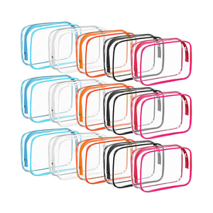 Custom Logo <strong>Women</strong> Clear Plastic Makeup <strong>Bags</strong> Cosmetiquera <strong>Travel</strong> Organizer <strong>Toiletry</strong> <strong>Bags</strong> Transparent Cosmetics Pouch with Zipper - Product Image 6