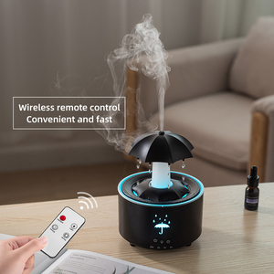 Umidificatore Elettrico Portatile per Auto da 300ml con Luce Notturna a LED a Forma di Nuvola, Diffusore di Aromi con Suono di Gocce d'<span class=keywords><strong>Acqua</strong></span> per Casa - Product Image 4