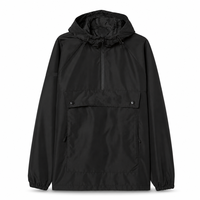 Ensemble de veste bomber décontractée en jean noir personnalisé pour homme, enduite, teinte unie, printemps, polyester, imperméable et coupe-vent
