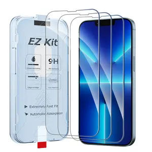 Insassable Full Coverage für Iphone 13 Pro Max Glass Displays chutz folie Installation skit