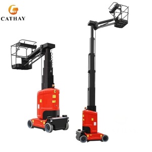 Plateforme élévatrice verticale compacte à mât télescopique électrique pour l'entretien intérieur et extérieur - Product Image 6