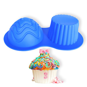 Big Giant Cupcake Mold Silicone Cake Mold 2 Pieces Irregular Shape Chocolate Molds - Product Image 5