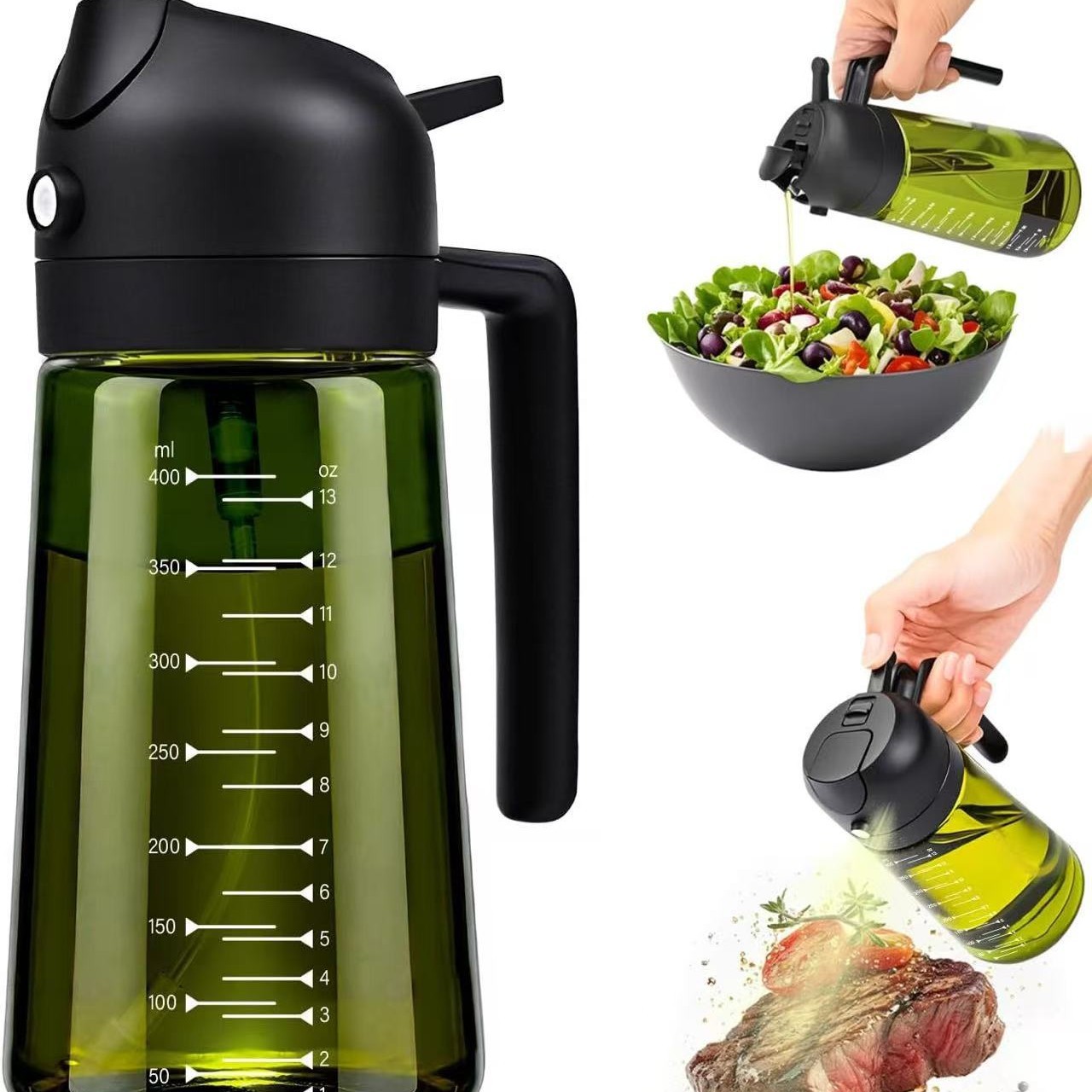 Black Bottle 470ml with Scale