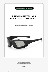 Lunettes de tir tactiques d'extérieur 2026 en gros pour hommes – Lunettes de sécurité anti-choc et anti-rayures - Product Image 3