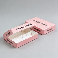Boîte à hot-dogs en carton recyclable pour impression numérique, boîte à corndogs coréens, boîte à sushis, boîte à gaufres, contenants pour collations, plateau d'emballage