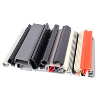 Profils d'extrusion en plastique écologiques personnalisés pour usage en supermarché - PVC rigide souple extrudé, co-extrusion souple-rigide