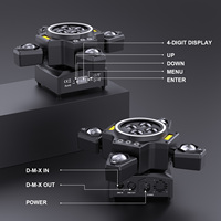 UKING 4 bras, projecteur laser pour scène, fête, lumière de scène, 120W, RGBW, LED, tête mobile, DMX 512, commande vocale pour DJ, bar, salle de danse, club