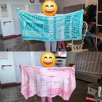 Serviette de bain d'été 360 GSM de haute qualité serviette de piscine carrée nom personnalisé impression Logo personnalisé serviette de plage