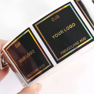 Etiquetas de Vinilo para Velas con Estampado en Caliente 3D Directo de Fábrica |   Pegatinas Biodegradables Resistentes al Agua y Ecológicas con Impresión UV de Formas Personalizadas - Product Image 1