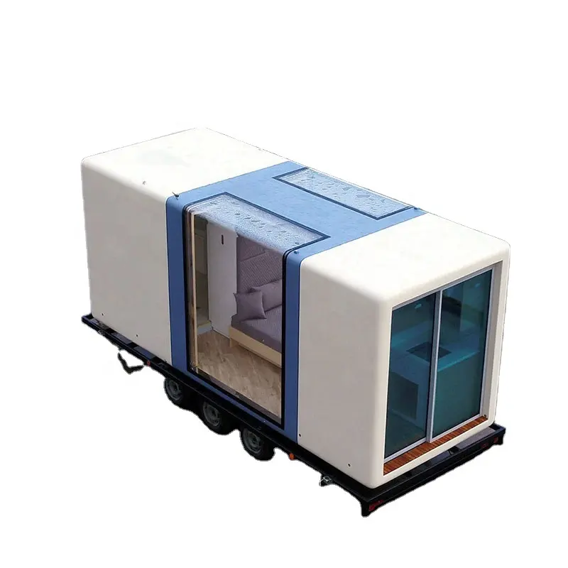 Individuelles fertighaus gartenzimmer 20 ft apfel-kabine winziges haus mobilheime wohnwagen häuser zum verkauf mit rädern