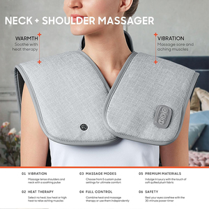 Women Shoulder <b>Heated</b> Vibrating Massager for <b>Neck</b> Shoulder Back Pain Stress Relief Hot Therapy Shoulder <b>Neck</b> Massage Heating <b>Pad</b> - Product Image 5