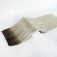 # 2BTP18B-1006 Nouvelle Conception Tissage de Cheveux 100% Cheveux Humains Russes Alignés sur les Cuticules Extensions de Cheveux Genius Weft