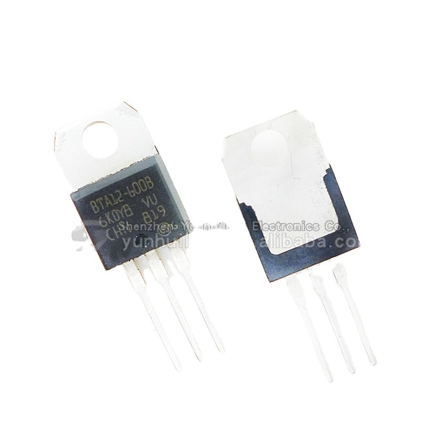 New Original BTA12-600B TO-220 Triacs 12A 600V IC Chip BTA12-600BWRG