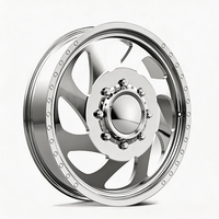 Jantes arrière forgées personnalisées polies SL 20X8.25 24X8.25 avec moyeu flottant 10X225 8X165.1 pour Ram 3500 Ford F350 F450