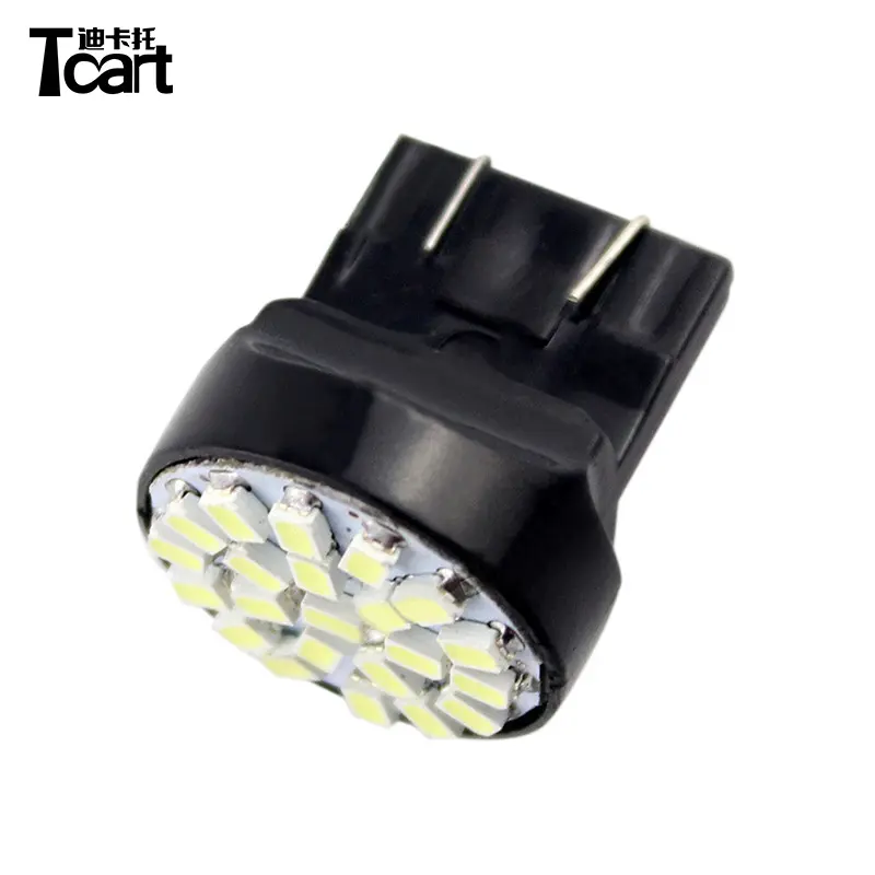 Tcart 2 W Geel Rood 22SMD 1206 Led Lamp Auto Tail Backup Richtingaanwijzer Lampen Wit 12 V auto Led Verlichting T20 7443