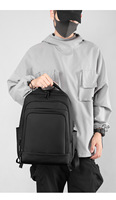 Sac à dos unisexe Oxford Street Fashion pour étudiants et navetteurs, léger, grande capacité 36-55L, étanche avec port USB