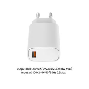 منتجات علي بابا الأكثر مبيعًا شاحن 18 واط QC3.0 شاحن فائق السرعة CE FCC ROHS شهادة - Product Image 3