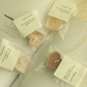 Bougies chauffe-plat artisanales sans fumée ni odeur, petites, économiques, pour une ambiance romantique, durée de combustion de 4 heures - Product Image 3